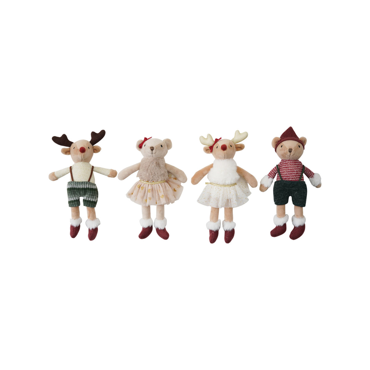 Reindeer/Bear in Clothes, 4 Styles