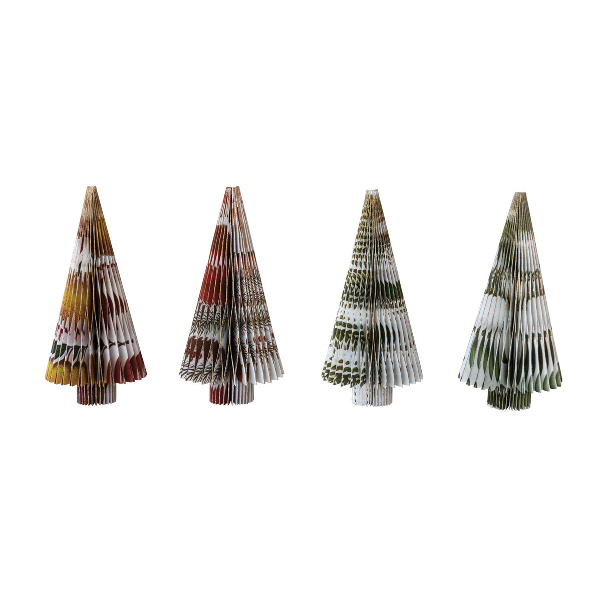 Handmade Printed Recycled Paper Folding Honeycomb Tree, 4 Styles Â©