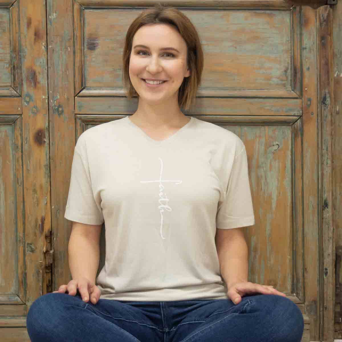 Faith V-Neck T-Shirt