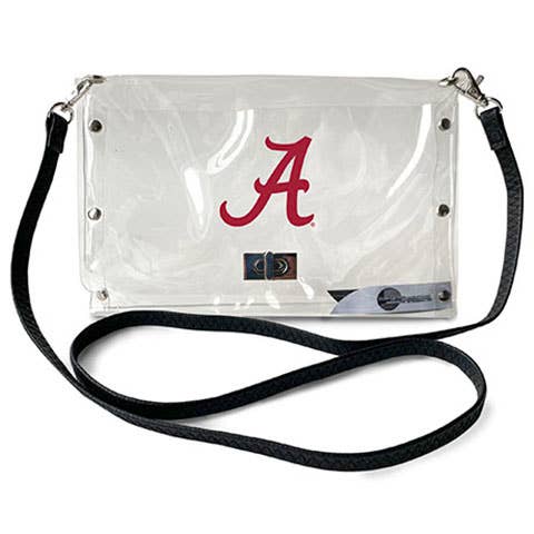 NCAA Alabama Crimson Tide Clear Envelope Purse