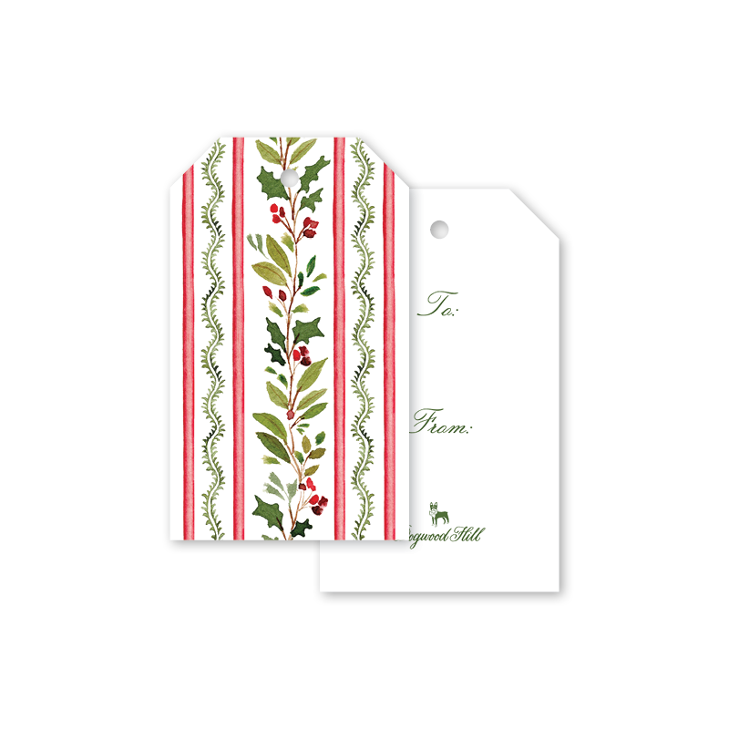 Holly Vine Gift Tags