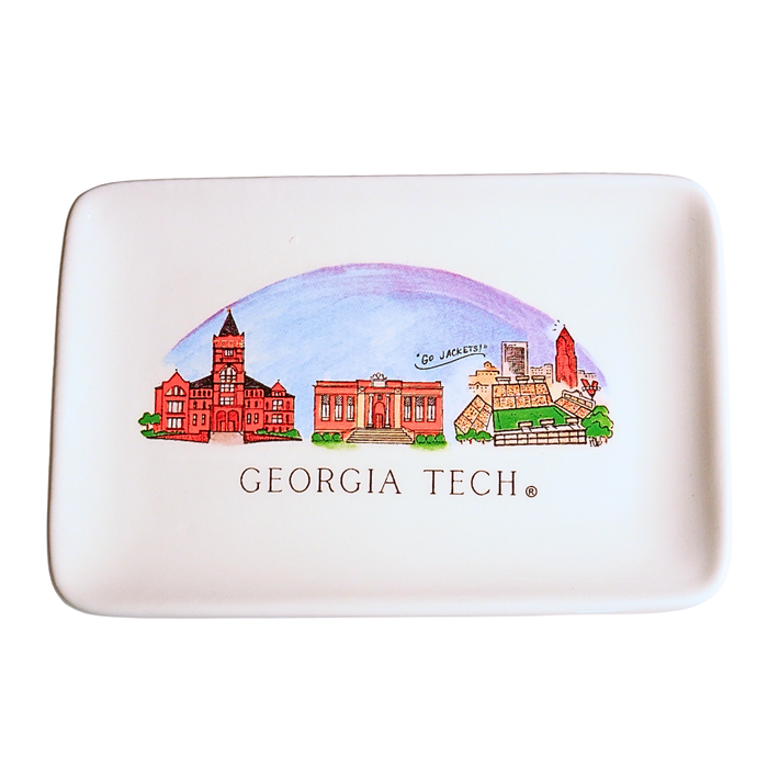 Georgia Tech Skyline Ceramic Trinket Tray