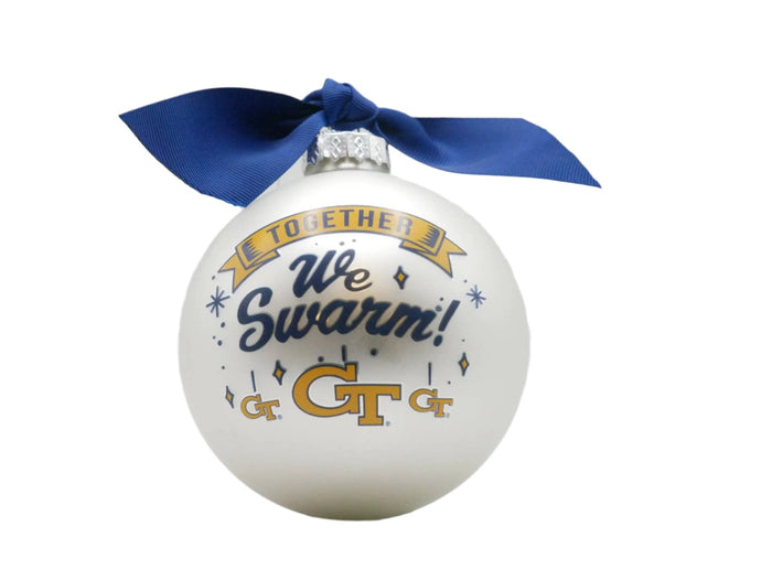 Georgia Tech Mascot Glass Ball Ornament