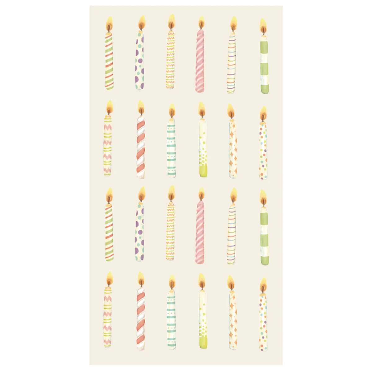 Birthday Candles Guest Napkin - set of 16