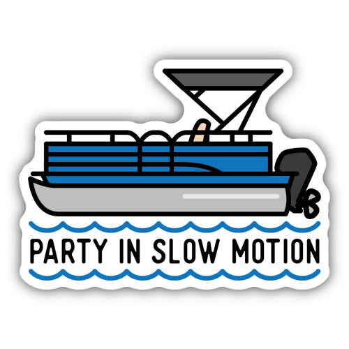 Party Slow Pontoon Sticker