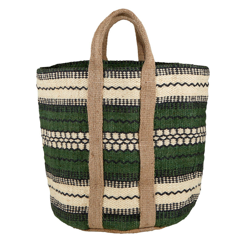 Santa Barbara Design Studio by Creative Brands - Jute Basket Bag - Green