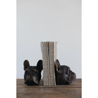 Dog Head Bookend with Antique Finish