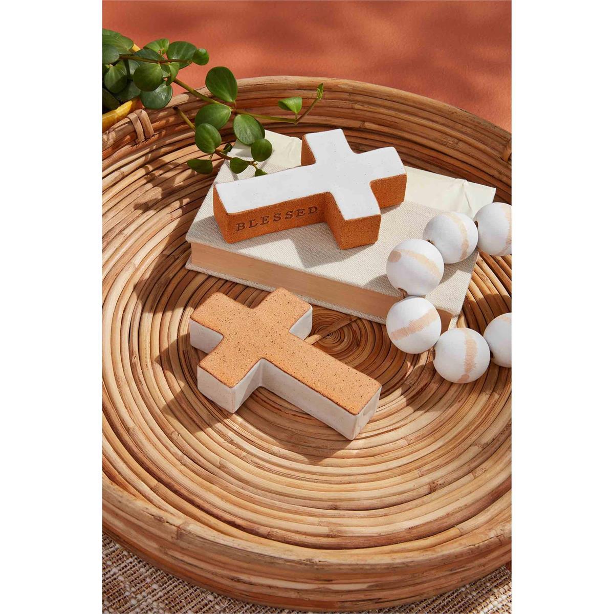 White Terracotta Cross