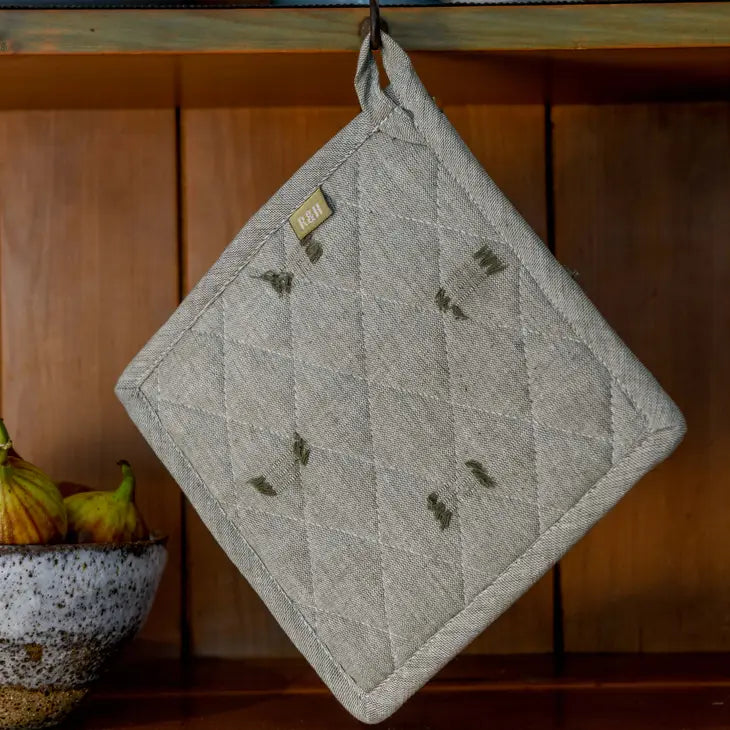 Tuft Pot Holder - Burnt Olive