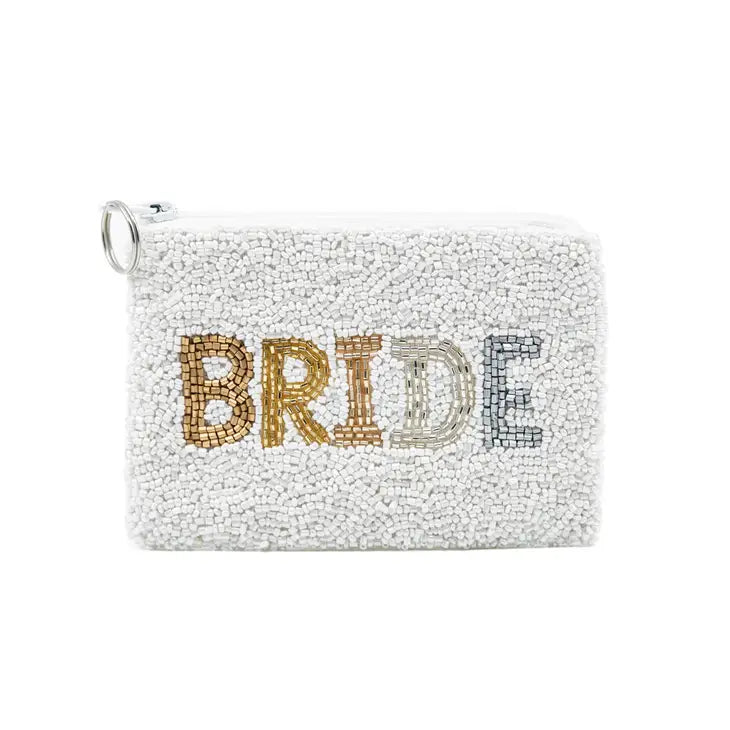 BRIDE Beaded Coin Purse