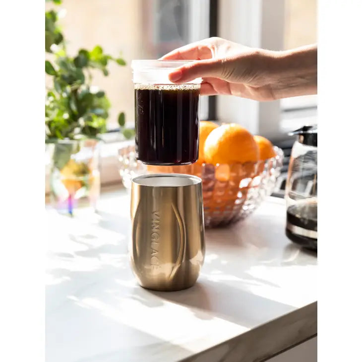 Vinglace Copper Stemless Wine Glass
