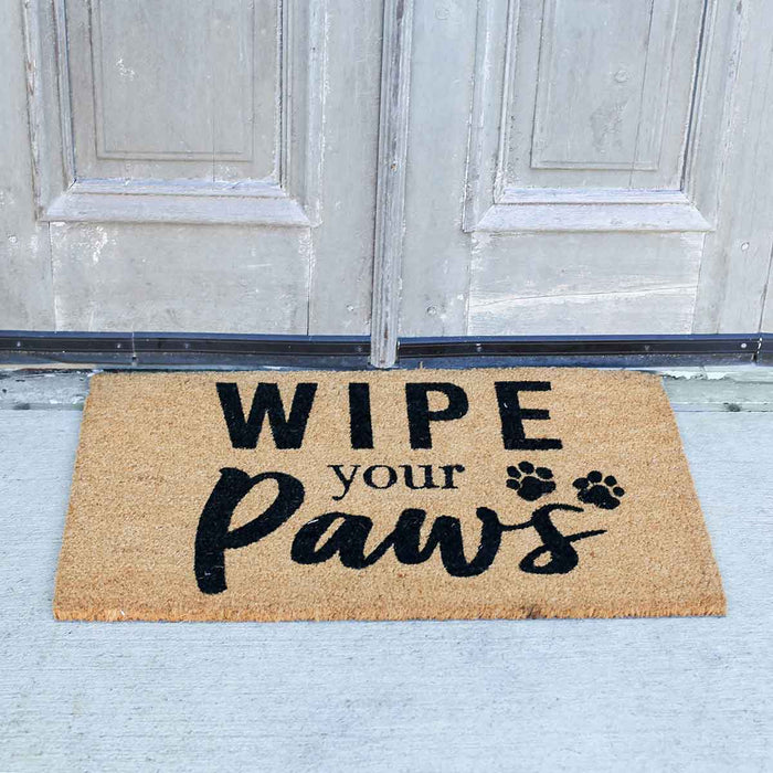 Wipe Your Paws Coir Doormat