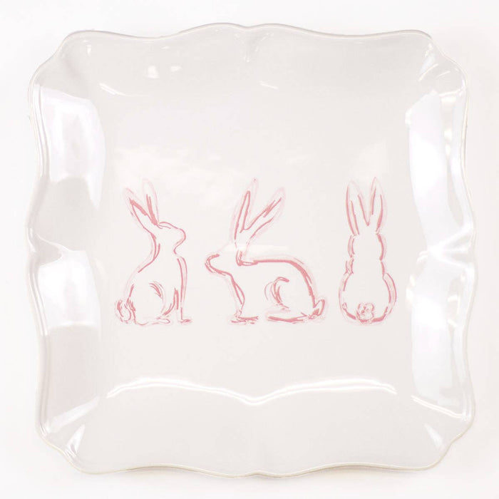 Lily Belle  Bunny Square Platter