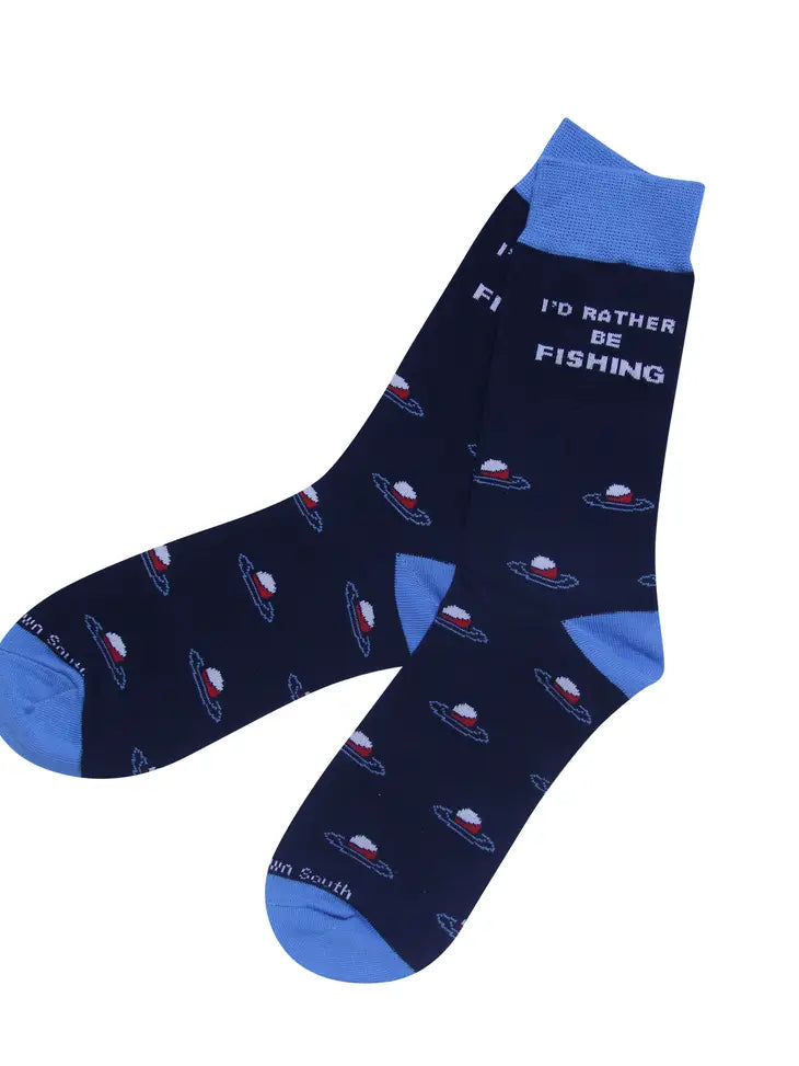 I'd Rather Be Fishing Socks