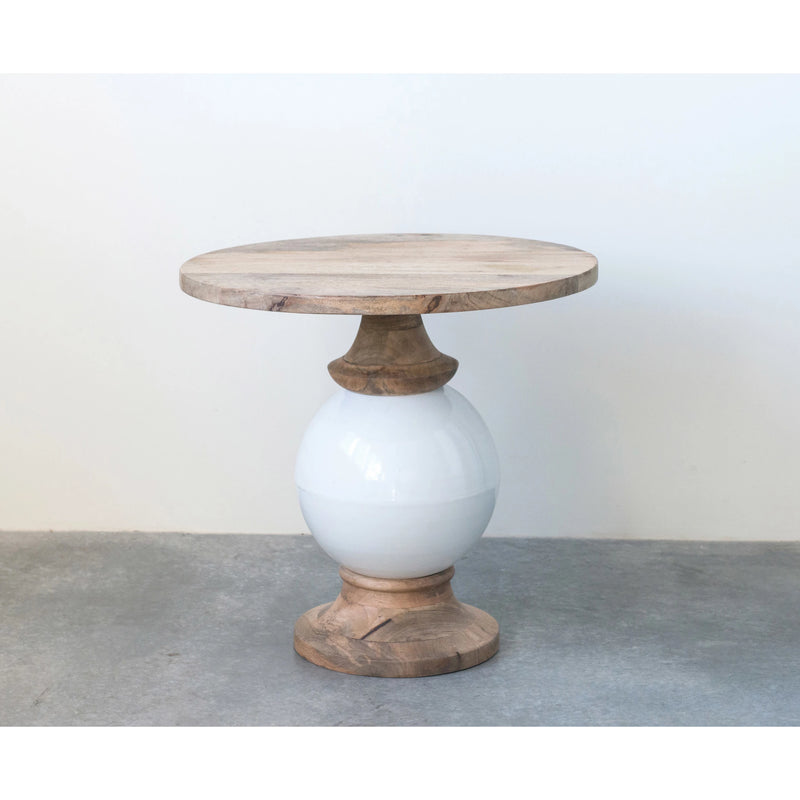 Mango Wood and Metal Table