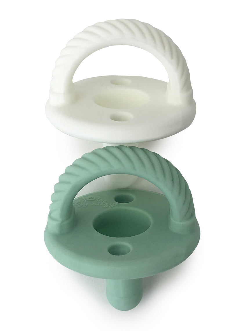 Sweetie Soother Pacifier Set (2-pack) Mint + White Cables