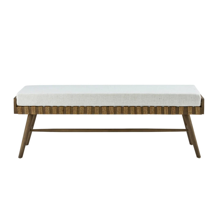 Upholstered Bench (Cotton Boll)