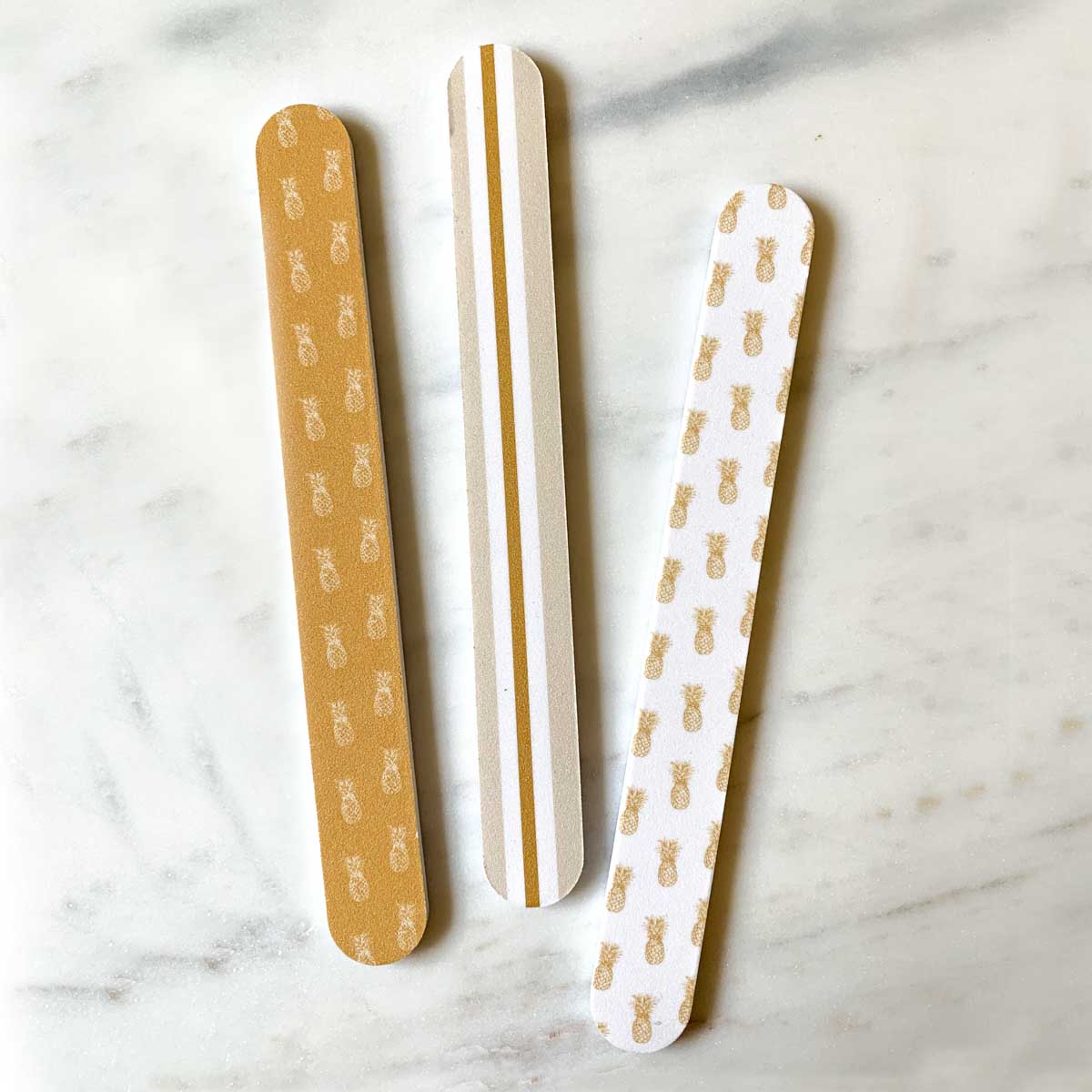 Classic Pineapple Nail Files (set of 3)
