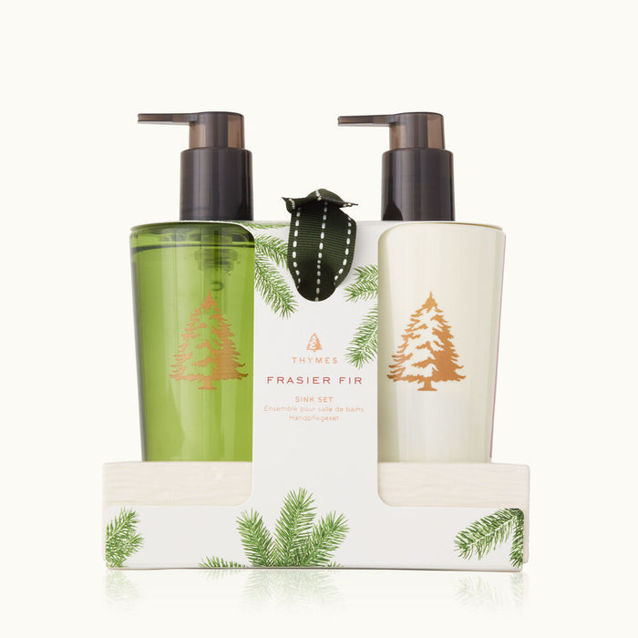 Frasier Fir Sink Set w/Ceramic Caddy
