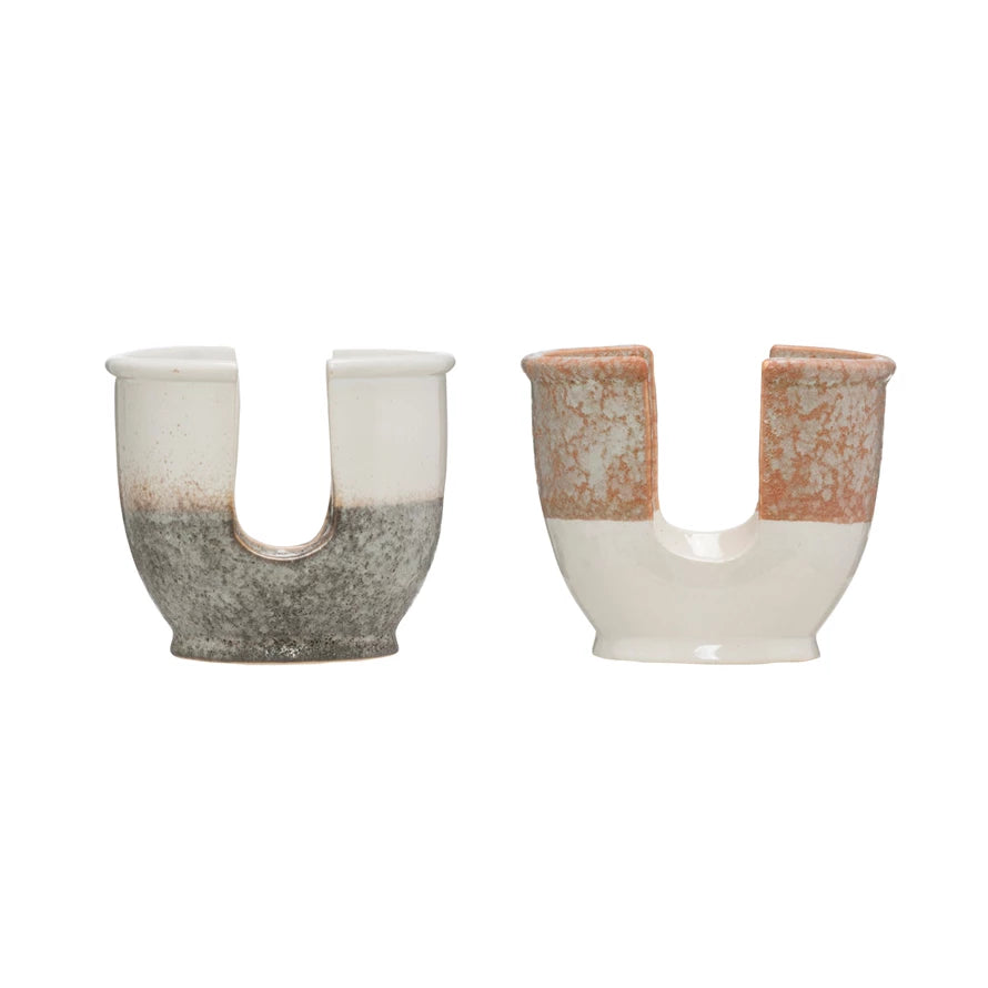 Stoneware Sponge Holder with Glaze, 2 Colors