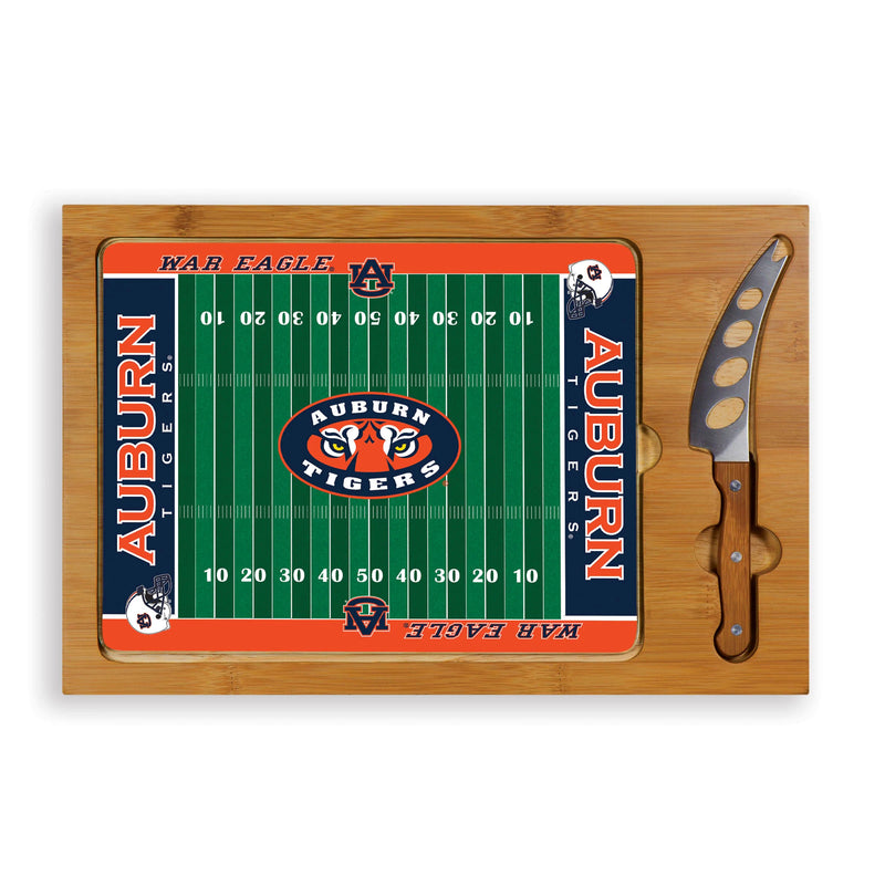 Auburn Tigers- Icon Glass Top Cutting Board & Knife Set