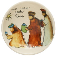 Stoneware Nativity Trinket Dish