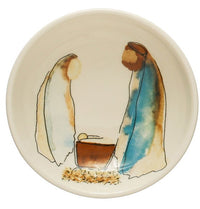 Stoneware Nativity Trinket Dish