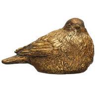 Resin Bird Distressed Gold Finish
