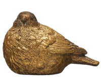 Resin Bird Distressed Gold Finish