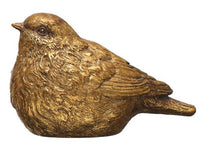 Resin Bird Distressed Gold Finish